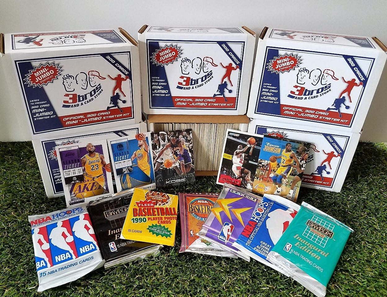 Limited Edition 300 card MINIJUMBO lot of Baseball cards + 3 Vintage