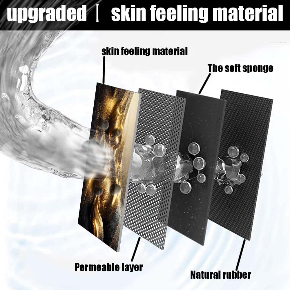 Bath Mat Rug,Black Gold Marble rippleNon Slip Quick Dry Super Absorbent Thin Bathroom Rugs Fit Under Door-Easy to Clean Bathroom Floor Mats-Shower Rug for Shower Sink Bathtub(20" x 31"in)