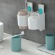 thumbnail image 1 of VERDANVERSE 1Jgo Soporte Para Cepillo Y Vaso De Con Montaje En Pared Sin Daño Color Surtido, 1 of 8