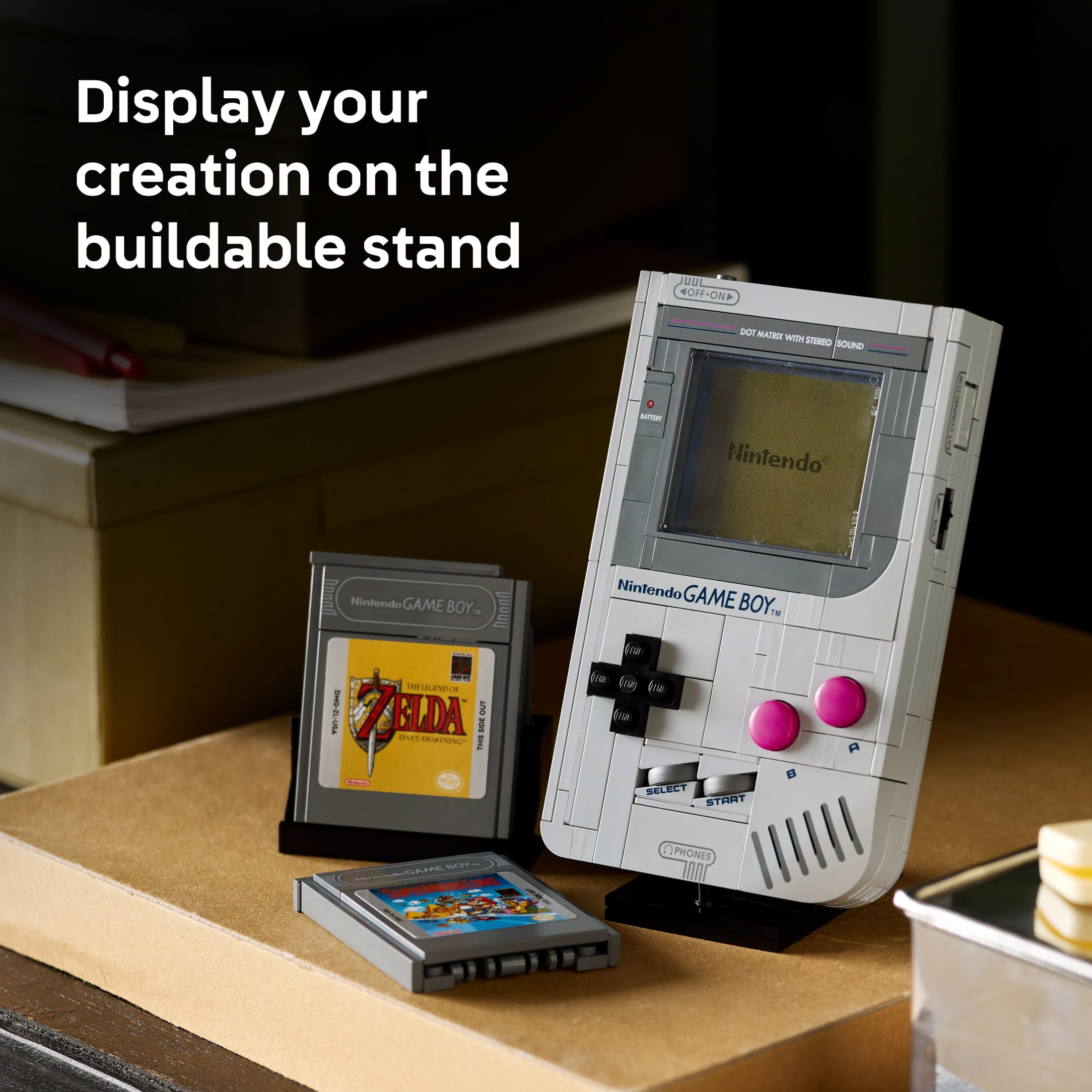 LEGO Super Mario Game Boy - Set de Construcción Retro para Adultos, Edades 18+ - Regalo para Gamers - Modelo Coleccionable con Cartuchos de Juego y Soporte de Exhibición - 72046 7