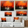 thumbnail image 4 of Designart "Zulu Dance Tradition in Africa II" People Framed Wall Art Decor - Global Orange African Tribal Living Room Framed Canvas Art, 4 of 6