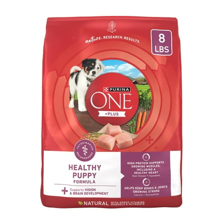 Purina ONE Natural, High Protein Dry Puppy Food, Plus Healthy Puppy Formula 8 lb. Bag
