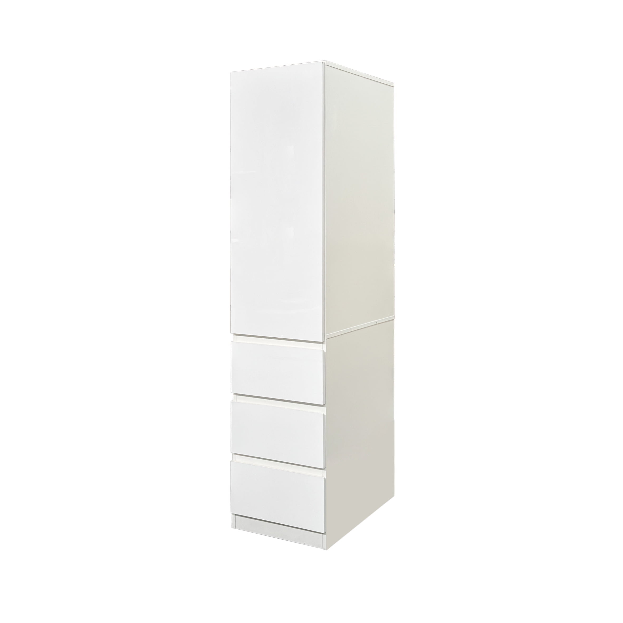 Large Kitchen Pantry Storage Cabinet Freestanding Hutch with 3 Drawers Shelves, White