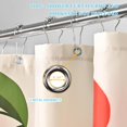 thumbnail image 6 of Fabric Shower Curtain Cute Floral Cherry Curtains Waterproof Soft Polyester Bathroom Curtain- Decor Washable Privacy Cloth Small Stall Shower Curtain for Bathroom Hotel (36x72inch) Beige, 6 of 6