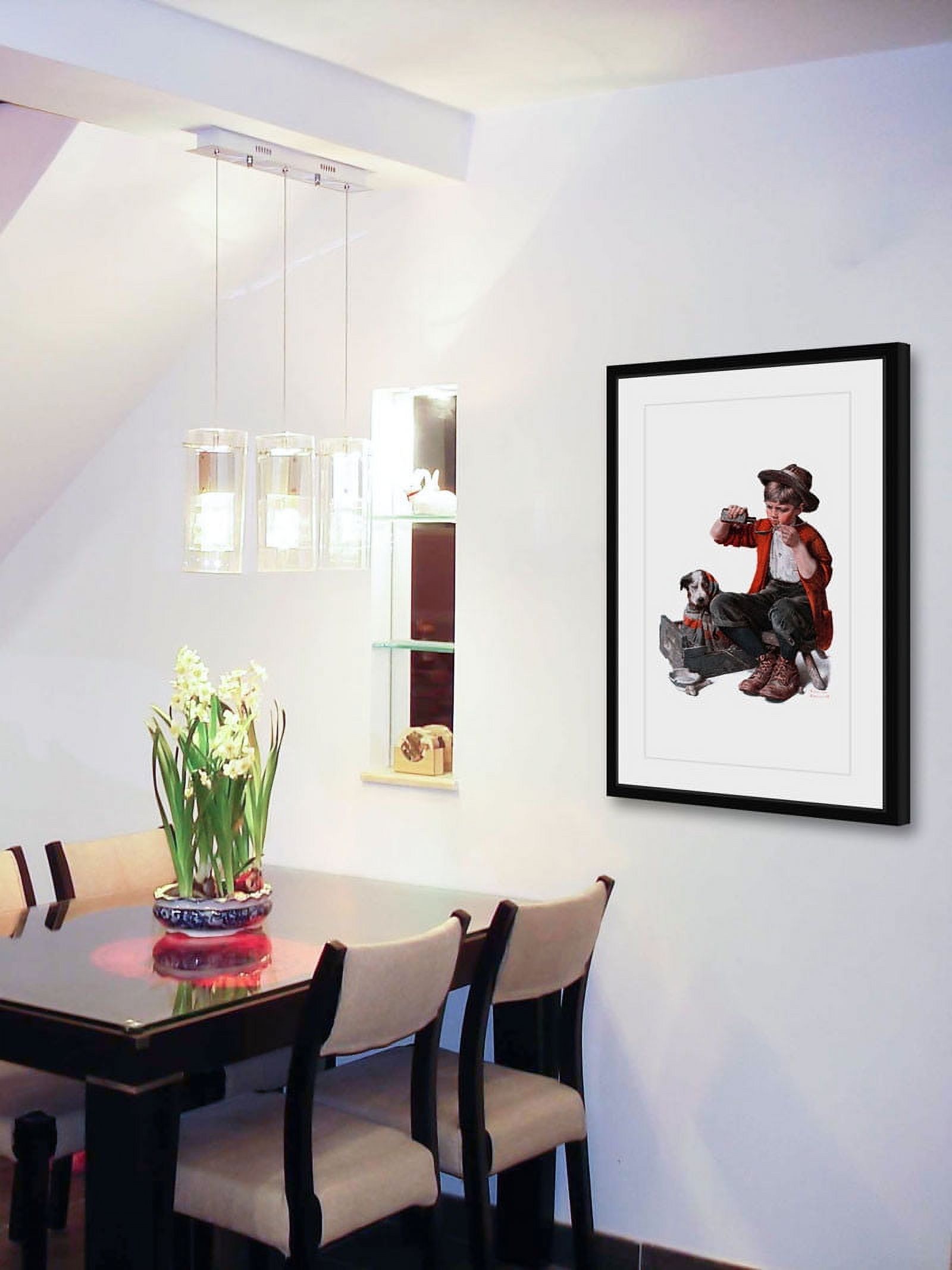 Marmont Hill "Sick Puppy" by Norman Rockwell Framed Art Print