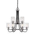 thumbnail image 3 of Millennium Lighting 3509 Clifton 9 Light 29" Wide Chandelier - Black, 3 of 3