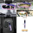 thumbnail image 7 of LedBack Dolphin Rainbow Print Full Set Car Seat Covers with Accessories Universal Car Front and Rear Seat Covers for Truck Sedan Vehicle, Decorative Auto Interior Accessories, Set of 15, 7 of 7