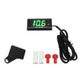 thumbnail image 2 of Voltmètre Universel pour Moto LCD Ultra Fin Étanche avec Support Gauche DC12V, 2 of 7