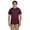 MAROON, variant on The Hanes 52 oz, 50/50 EcoSmart T-Shirt - MAROON - M