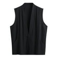 thumbnail image 3 of OSOLU Men's Tank Tops Summer Sleeveless Solid Color Comfortable Breathable Everyday Casual Wear Beach Vacation Vest, 3 of 3