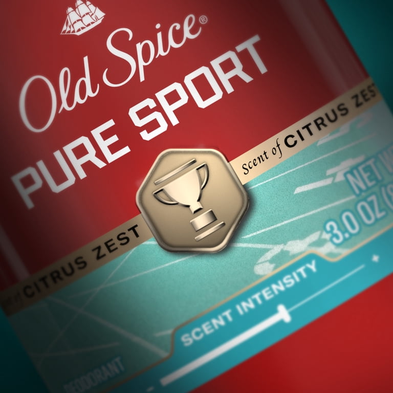 Old Spice Aluminum Free, Men's Deodorant, Pure Sport, 3.0 oz