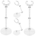 thumbnail image 3 of Toyvian 4-Pack White Adjustable Plastic Figure Holders Stands for Displaying Action Figures and Collectibles, 3 of 6