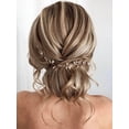 thumbnail image 3 of Bride Rhinestone Wedding Hair Vine Crystal Hair Piece Bridal Headpiece Hair Accessories for Women and Girls HV190, 3 of 4
