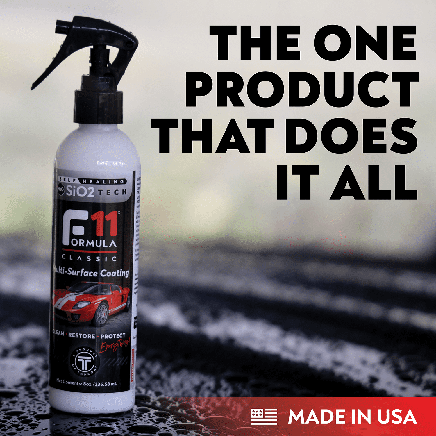TopCoat F11 Polish & Sealer for Cars, Bikes and More – Water-Based