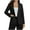 Black, variant on BADHUB Women's Blazer Open Front Casual Bussiness Cardigan Notch Collar Long Sleeve Lapel Work Office Suit Jackets Black XL