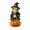 F, variant on Halloween Resin Figurine Ornament, Standing Black Cat Pumpkin Statue, Mini Spooky Tabletop Decor For Home Fall Party Mantel Display