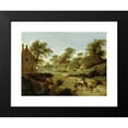 thumbnail image 2 of Jan van der Heyden 18x15 Black Modern Framed Museum Art Print Titled - On a Country Road (ca. 1666 - 1668), 2 of 5