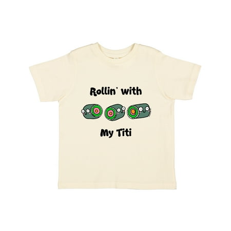 

Inktastic Rollin with my Titi Gift Toddler Boy or Toddler Girl T-Shirt