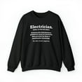 thumbnail image 2 of Electrician Definition Wizard Magician Career Unisex Sweatshirt S-2XL, 2 of 7