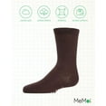 thumbnail image 6 of MeMoi Kids' Basic Cotton Blend Crew Socks, 10, Brown, 6 of 12