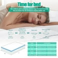 thumbnail image 6 of Bamboo Mattress Topper TwinXL Size - Waterproof Viscose Pad Dual Cooling & Back Pain Relief, 1000GSM Pillow Top, 8-21" Deep Pocket, 6 of 6
