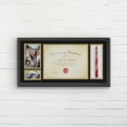 thumbnail image 4 of Melannco 23X12-inch 4-opening Black MDF Wood Document/Diploma Frame, Holds One 8.5X11, One 4X6 and One 2.5X3 Photo, 4 of 6