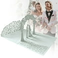 thumbnail image 5 of Clearance! Liulin Wedding Cards for Bride and Groom, Pop-Up Congratulations Card with Money Holder for Cash Gift , Marriage Card for Bridal Shower, Wedding Shower, Engagement, or Newlyweds, White, 5 of 9