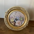 thumbnail image 2 of Langgg Picture Frame Embossed Living Room Photo Gallery Bedroom Baroque Photo Frame Round, 2 of 9
