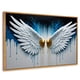 thumbnail image 1 of Cuadro Decorativo Marco Flotante Alas Corazón Dorado 90x60 Marco Madera, 1 of 3