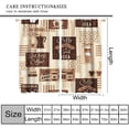 thumbnail image 2 of Vintage Cappuccino Coffee Curtains, Abstract American Latte Rustic Farmhouse Coffee Shop Watercolor Pattern Window Drapes for Kitchen Living Room Bedroom Cafe, 84x84 Inch, 2 of 6