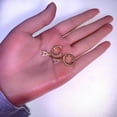 thumbnail image 4 of 14K Gold Plated Initial Hoop Earring,Hypoallergenic Earrings Birthday Gifts, 4 of 8