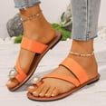 thumbnail image 2 of Womens Flip Flops Bohemia Beach Summer Flower Pearl Toe Loop Slip on Flats Sandals Vacation Dress Slides, 2 of 6