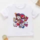 thumbnail image 3 of Camiseta de algodón con estampado de circo digital increíble para niños, camisetas de verano para niñas, ropa para bebés, camiseta de manga corta con dibujos animados para niños, 3 of 5