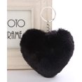 thumbnail image 5 of Bola de pompón de piel sintética, 4 bufandas de pompones esponjosos, guantes, accesorios para tejer, blanco, rosa, negro, rojo, 10 cm TUNC Sencillez, 5 of 5