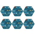 thumbnail image 2 of Disketp Construction Trucks Funny Coasters,6 Pcs Leather Coasters With Holder, Perfect Housewarming Hostess Gifts,Protect Furniture From Water Marks Scratch And Damage, 2 of 9