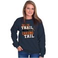 thumbnail image 4 of Fishing On Trail Chasing Tail Fisher Men's Crewneck Sweatshirt Brisco Brands X, 4 of 6