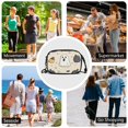 thumbnail image 7 of FORMRS Mini Crossbody Bag for Women Adjustable Shoulder Rope Travel Casual Phone Purse, Halloween Black Pumpkins, 7 of 7