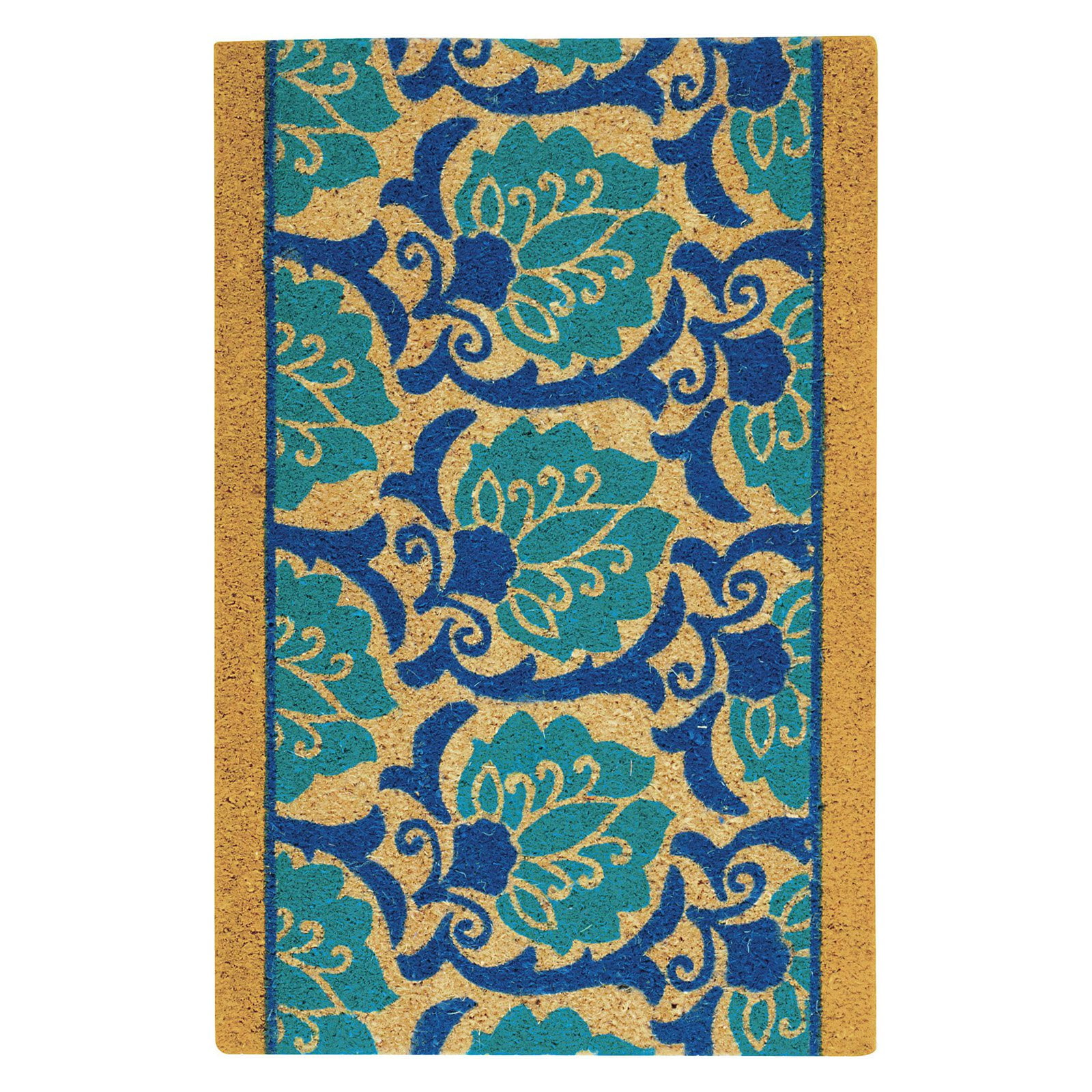 Waverly Greetings "Playful Prose" Aqua Doormat by Nourison