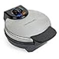 thumbnail image 3 of Homecraft HCRBW7SS Gaufrier Rond Belge 7 Po. 900W, Acier Inoxydable & Noir, 3 of 4