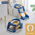thumbnail image 5 of Potty Training Seat, 2 in 1 Toddler Toilet Seat with Non-Slip Steps for Kids Boys Girls, Blue, 5 of 8