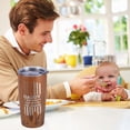 thumbnail image 4 of 20oz Patriotic Daddy Tumbler Vacuum Insulated The Man, The Myth, The Legend Best Dad Gift Wood Design Father's Day & Birthday, 4 of 6