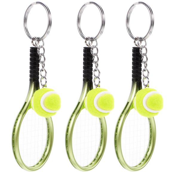 ADDHAT 3Ud Llaveros Pequeños De Tenis Decorativos Para Bolsas Y Multifuncionales