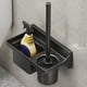 thumbnail image 1 of RKSTN toilet brush Wall-mounted Toilet Brush With Base Two Storage Holes Household No Dead Angle Toilet Brush Toilet Cleaning Brush Set, 1 of 6