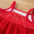 thumbnail image 3 of Vedolay Girl's Summer Shorts Sets Girls 2 Piece Outfits Shirt Shorts Set Short Sleeve Summer Clothes with Pockets,Red 3-6 Months, 3 of 5