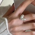 thumbnail image 1 of YAyu-anillos de Ley 925 para mujer, sortija de corazón Retro Irregular hecha a mano, Simple, geométrica, hipoalergénica, regalo de fiesta de cumpleaños, 1 of 2