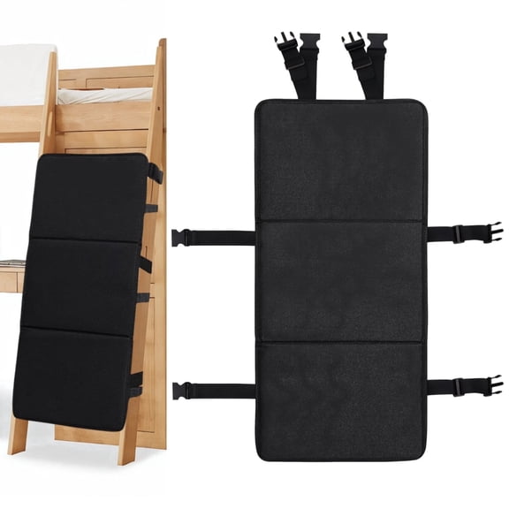 Bunk Bed Ladder Padding, Adjustable Cover for Stairs, Waterproof Oxford Fabric, Slip-proof Design, Includes Strong Plastic Buckles, Fits Loft Bed, Pool Stairs, and More