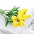 thumbnail image 1 of Fake Flower Bouquet,Artificial Flowers Mini PU Artificial Flower Faux Tulip Stems Power Packed Performance, 1 of 14