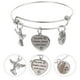 thumbnail image 2 of 1pc exquisita joyería manual de joyas de acero inoxidable brazalete de letra pulsera, 2 of 5