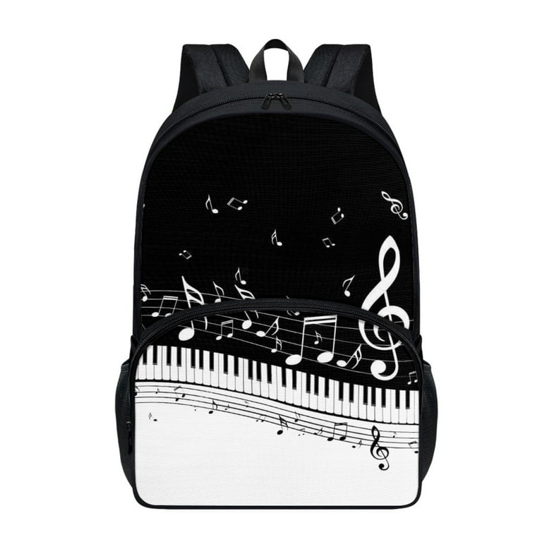 NETILGEN Abstract Piano Music Notes Design Backpack Little Kids