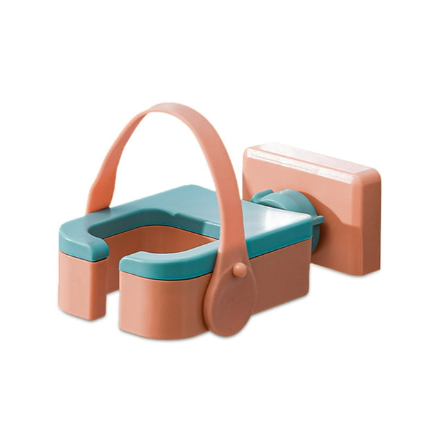 kurtrusly Support de Sèche-Cheveux 180° Réglable Pliable Support Mural en Plastique pour Sèche-Cheveux, Orange